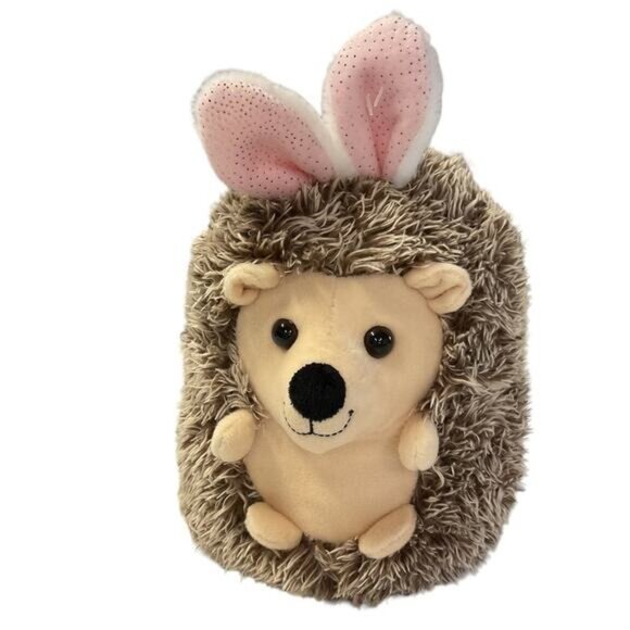 Walmart Plush Hedgehog Stuffed Animal Teddy Bear Bunny Rabbit Ears 12" - Picture 3 of 8